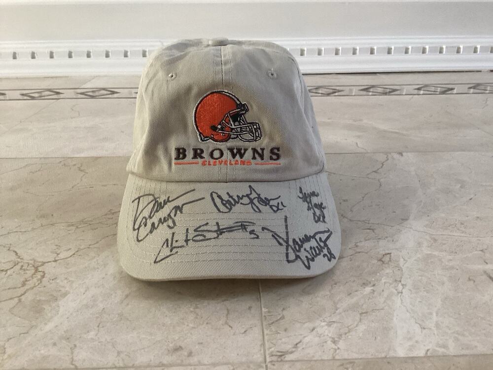 Cleveland Browns Hat Signed – Mystery Autographs – Possibly Legendary? Gift Idea
